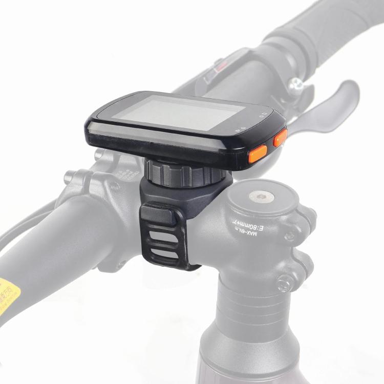 General Bicycle Meter Mounting Bracket 360-Degree Rotation Bike Computer Holder - Black