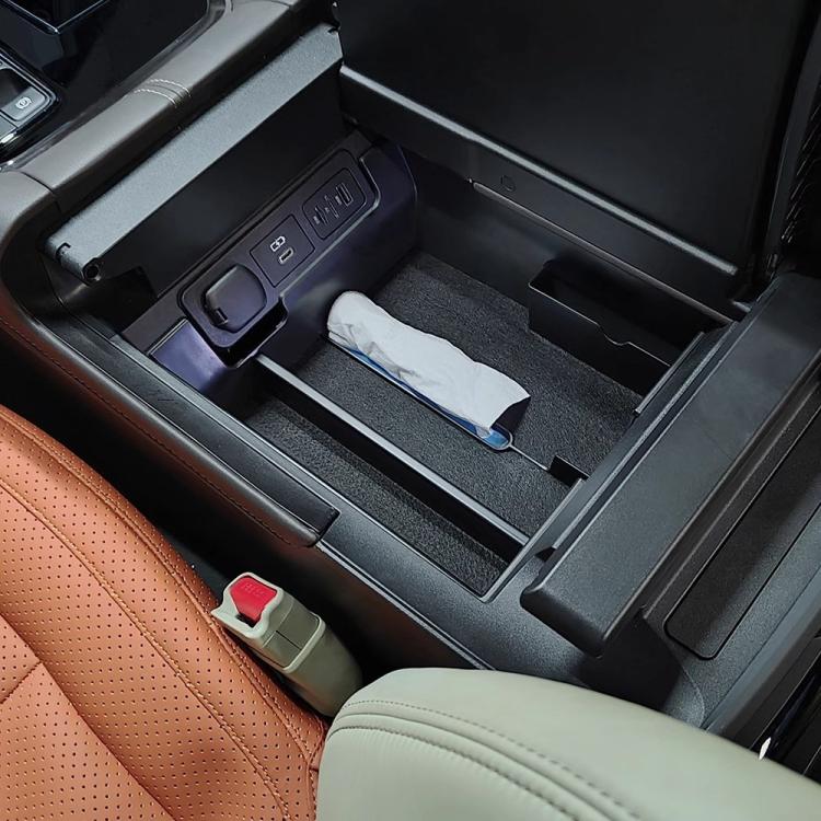For 2024 Toyota Alphard/Vellfire 40 Series Handrail Storage Box - Black