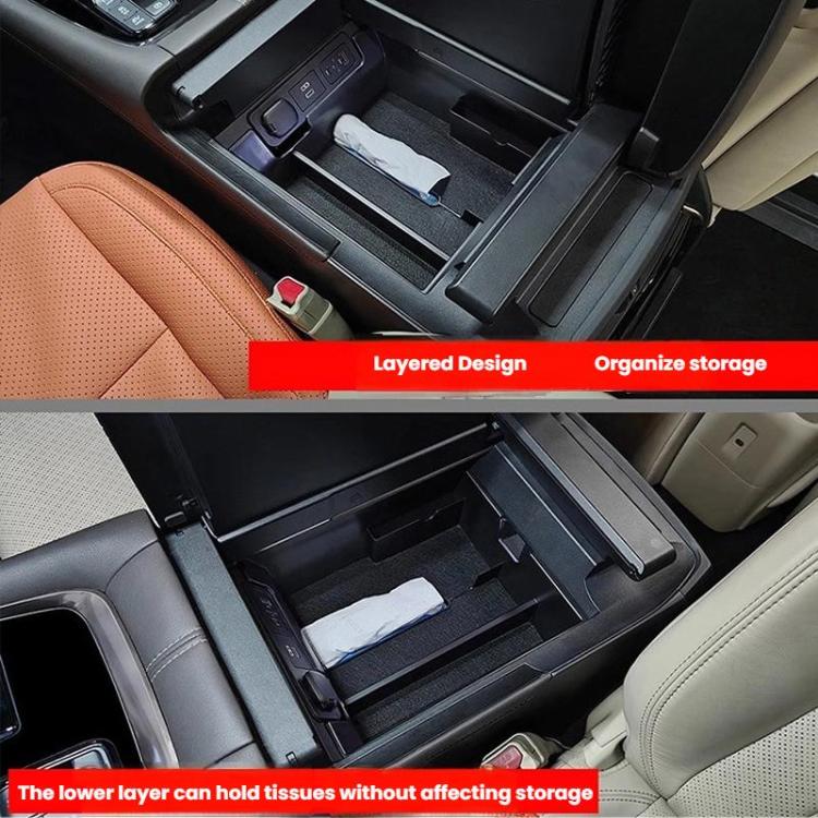For 2024 Toyota Alphard/Vellfire 40 Series Handrail Storage Box - Black