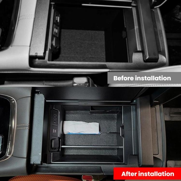 For 2024 Toyota Alphard/Vellfire 40 Series Handrail Storage Box - Black