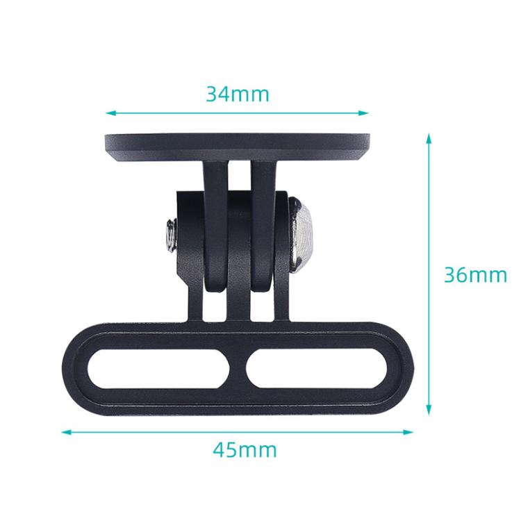 Bicycle Computer Stand Adjustable Angle Extension Rack Mountain Bike Sports Camera Stand - Black