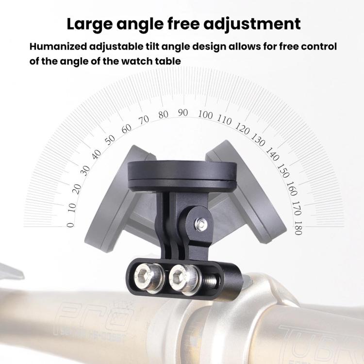 Bicycle Computer Stand Adjustable Angle Extension Rack Mountain Bike Sports Camera Stand - Black
