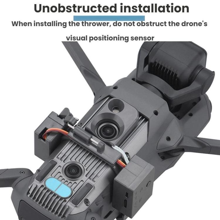 For DJI MAVIC 3/3 PRO BRDRC Drone Aerial Thrower - Dark Gray