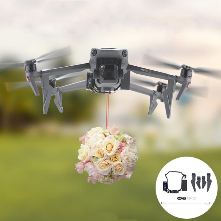 For DJI MAVIC 3/3 PRO BRDRC Drone Aerial Thrower - Dark Gray
