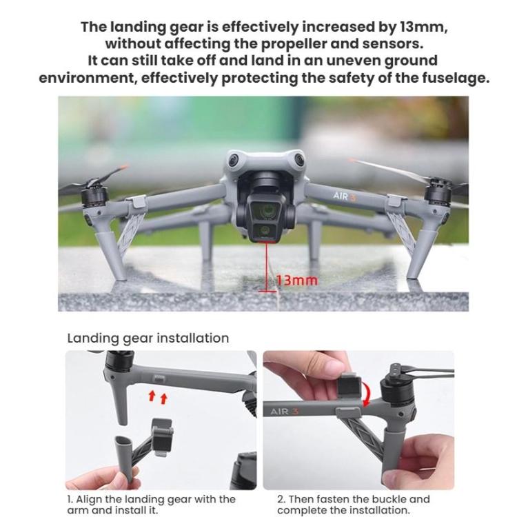 For DJI AIR 3S/AIR 3 BRDRC Drone Airdrop Accessories - Dark Gray