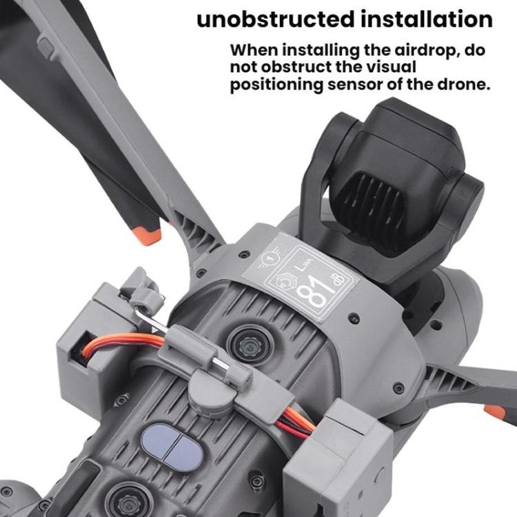 For DJI AIR 3S/AIR 3 BRDRC Drone Airdrop Accessories - Dark Gray