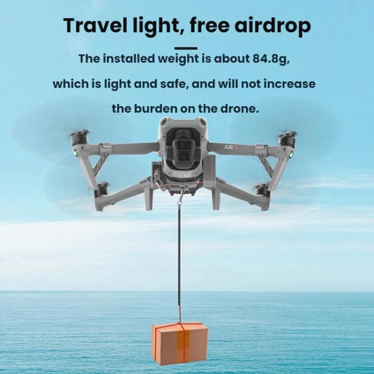 For DJI AIR 3S/AIR 3 BRDRC Drone Airdrop Accessories - Dark Gray