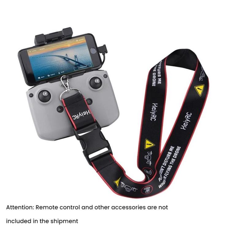 For DJI MINI 4 PRO/Mavic 3/AIR 3/NEO BRDRC Remote Control Widened Lanyard - Red Edge