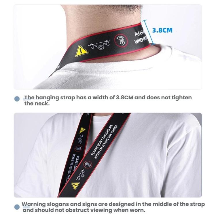 For DJI MINI 4 PRO/Mavic 3/AIR 3/NEO BRDRC Remote Control Widened Lanyard - Red Edge