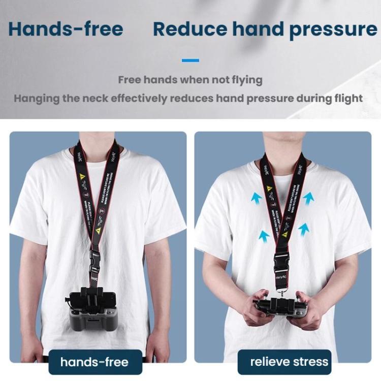 For DJI MINI 4 PRO/Mavic 3/AIR 3/NEO BRDRC Remote Control Widened Lanyard - Red Edge