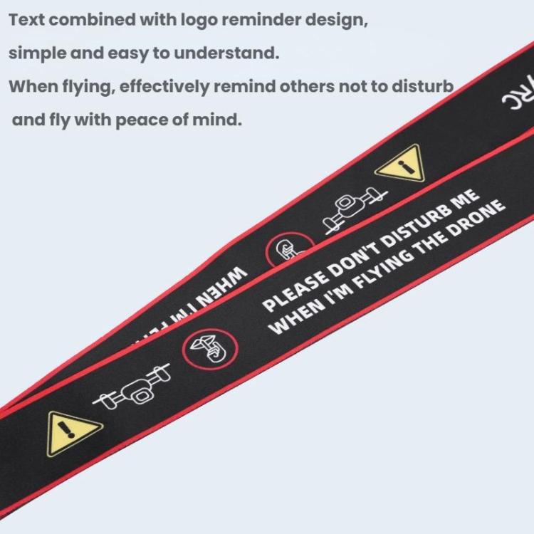 For DJI MINI 4 PRO/Mavic 3/AIR 3/NEO BRDRC Remote Control Widened Lanyard - Red Edge