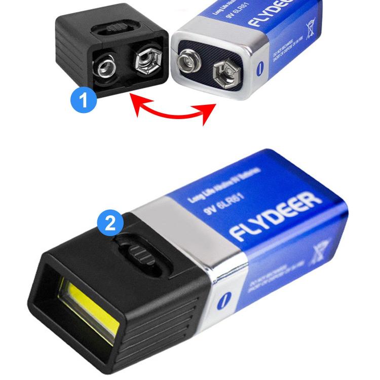Mini Outdoor Bright Flashlight LED Key Light - Without Battery
