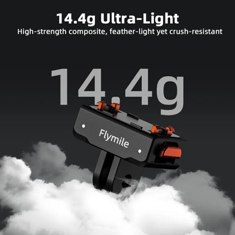Flymile Plastic Magnetic Quick-Release Base For Insta360 Ace Pro 2/X5/X4/X3/X2/Ace Pro/Ace - Black