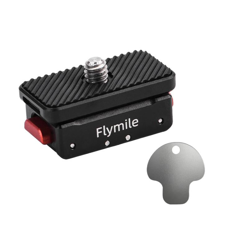 Flymile Magnetic Quick-Release Base 1/4 Inch Thread Foldable Extension Kit for Insta360 Ace Pro 2/Ace Pro/Ace/X5/X4/X3/X2 - Black