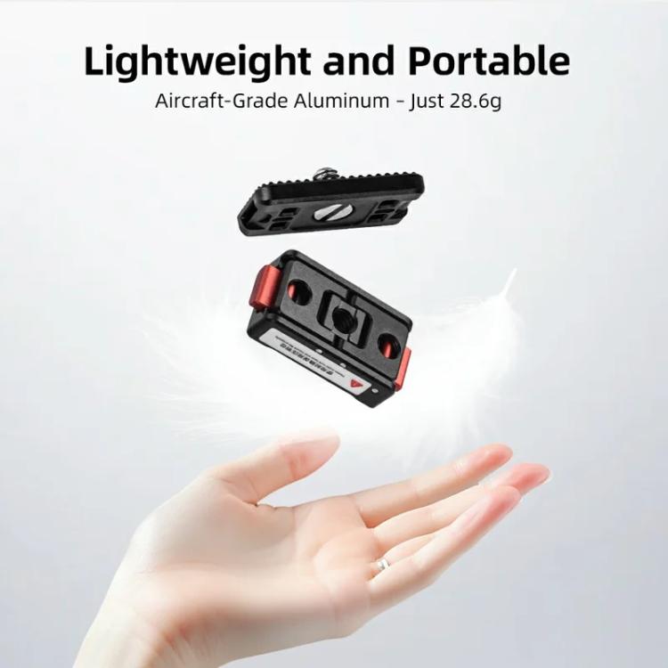 Flymile Magnetic Quick-Release Base 1/4 Inch Thread Foldable Extension Kit for Insta360 Ace Pro 2/Ace Pro/Ace/X5/X4/X3/X2 - Black