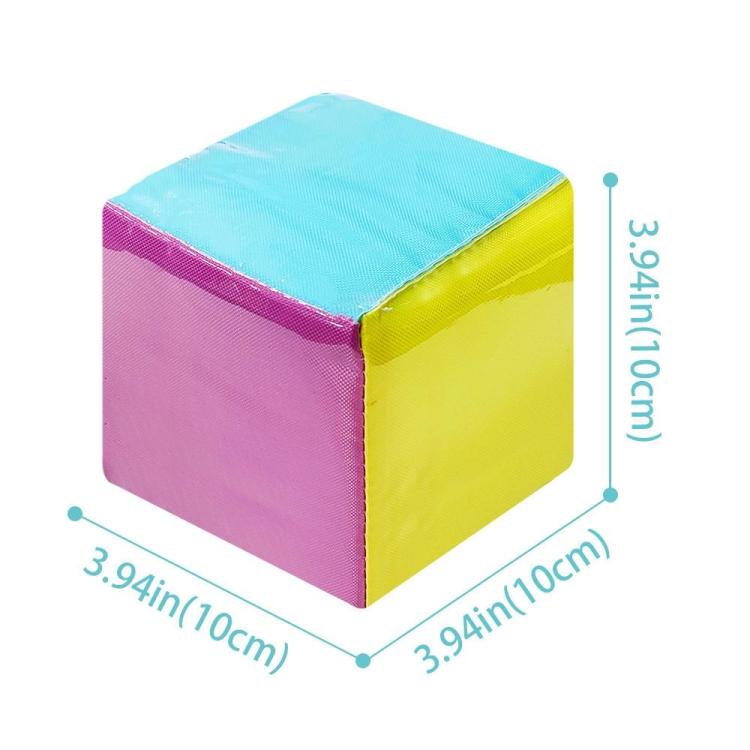 Card Insertable Soft Dice Educational Training Throwing Toy For Children Early Education Enlightenment - Six Colors