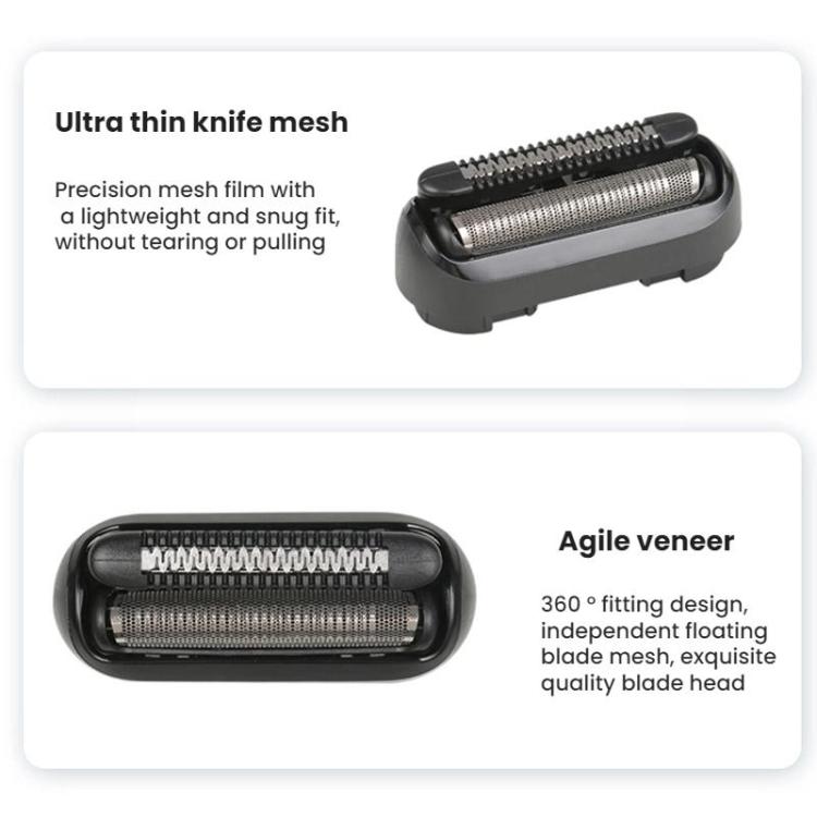 For BRAUN B20MB/5603/M1011Y/M1011K Electric Shaver Replacement Blade - Plastic Seal