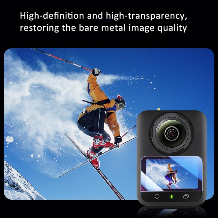 For DJI Osmo 360 Action Camera 2pcs /Pack Tempered Glass Screen Protector HD Anti-Scratch Lens Film - CN-218