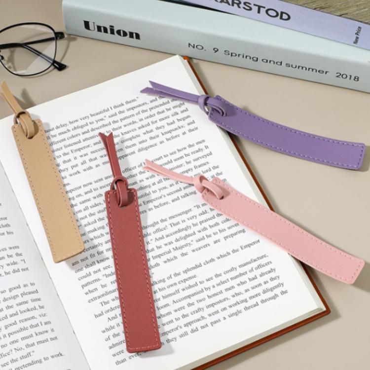 Leather Divider Bookmarks Portable Office Bookmark Holder Reading Divider