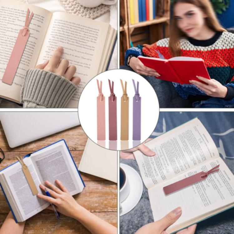 Leather Divider Bookmarks Portable Office Bookmark Holder Reading Divider