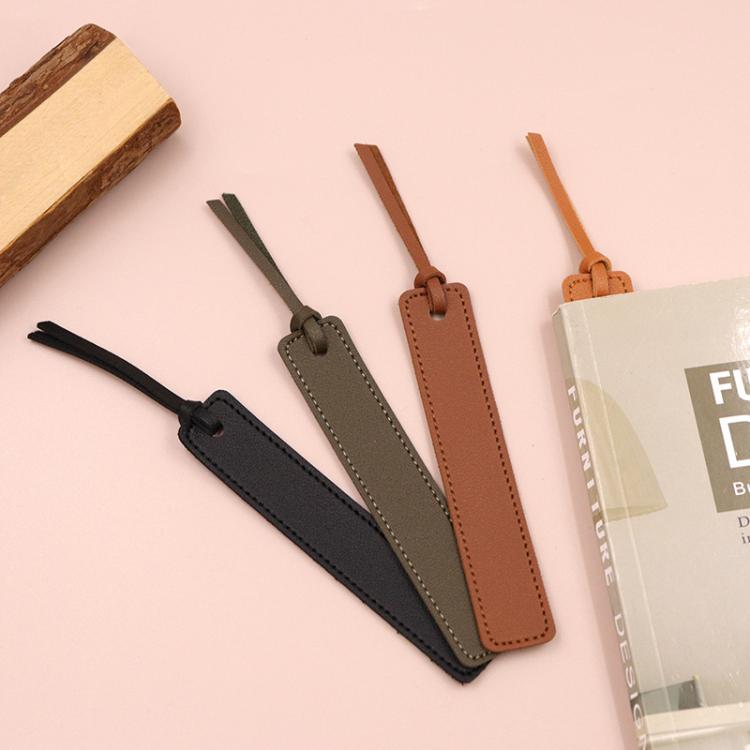 Leather Divider Bookmarks Portable Office Bookmark Holder Reading Divider
