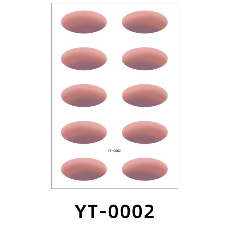 5sheets /Pack Waterproof Eye Shadow Tattoo Stickers Temporary Cosmetic Eye Stickers For Parties, Halloween, Cosplay YT-0002