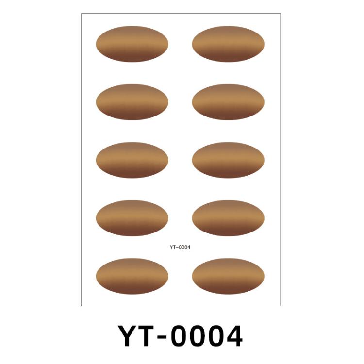 5sheets /Pack Waterproof Eye Shadow Tattoo Stickers Temporary Cosmetic Eye Stickers For Parties, Halloween, Cosplay YT-0004