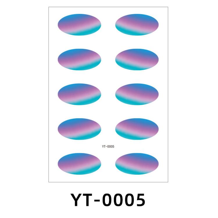 5sheets /Pack Waterproof Eye Shadow Tattoo Stickers Temporary Cosmetic Eye Stickers For Parties, Halloween, Cosplay YT-0005