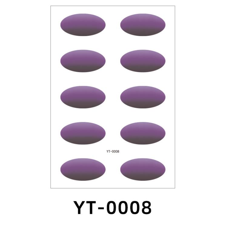 5sheets /Pack Waterproof Eye Shadow Tattoo Stickers Temporary Cosmetic Eye Stickers For Parties, Halloween, Cosplay YT-0008