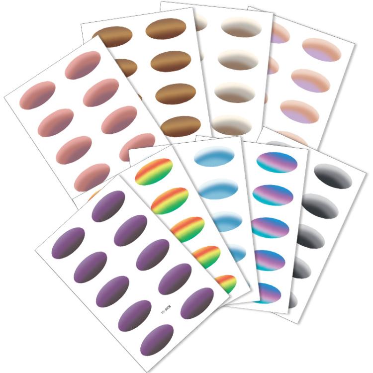 5sheets /Pack Waterproof Eye Shadow Tattoo Stickers Temporary Cosmetic Eye Stickers For Parties, Halloween, Cosplay YT-0008