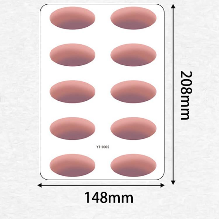 5sheets /Pack Waterproof Eye Shadow Tattoo Stickers Temporary Cosmetic Eye Stickers For Parties, Halloween, Cosplay YT-0003