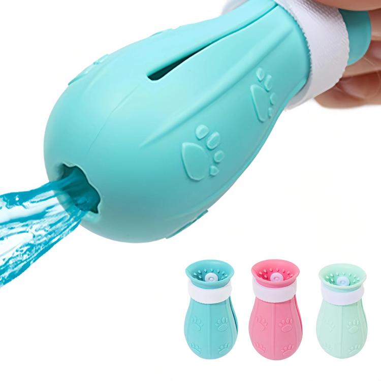 Cat Space Hood Anti-Bite Mouth Cover + Second-Generation Foot Cover, Color: Small Light Green