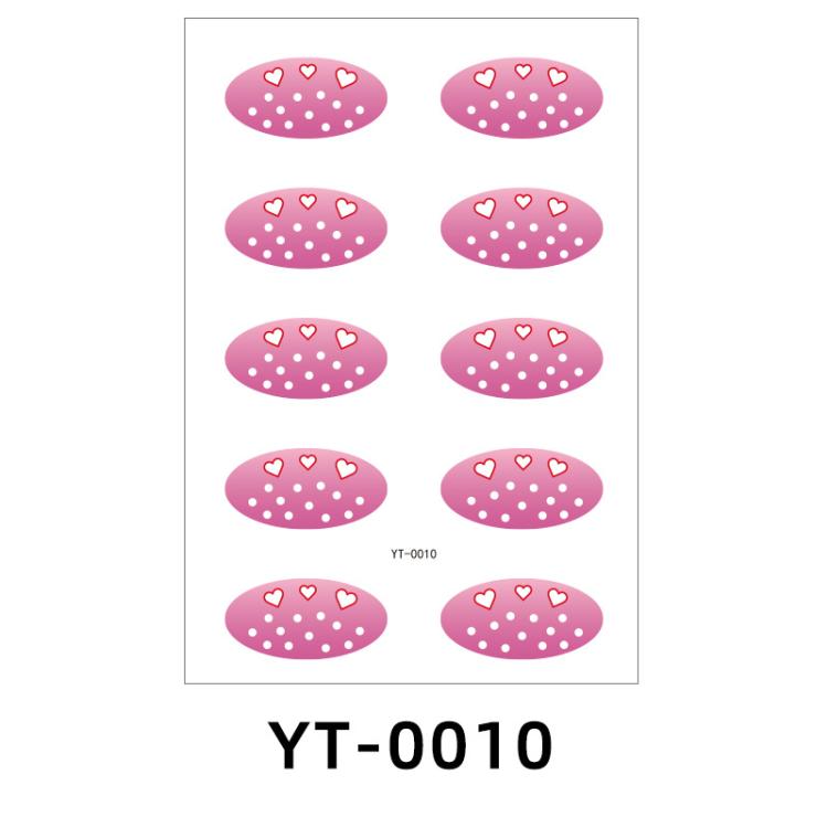 5sheets /Pack Glitter Eye Shadow Tattoo Stickers High Shine Stickers for Stage, Party, Halloween Makeup YT-0010