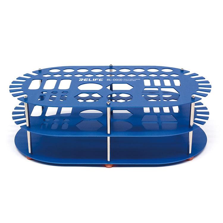 RELIFE RL-001D Multifunctional Repair Storage Box Desktop Screwdriver Display Rack Repair Tool Pen Hole Storage Rack