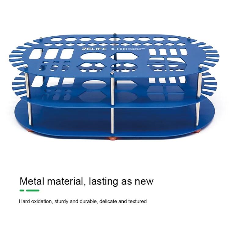 RELIFE RL-001D Multifunctional Repair Storage Box Desktop Screwdriver Display Rack Repair Tool Pen Hole Storage Rack