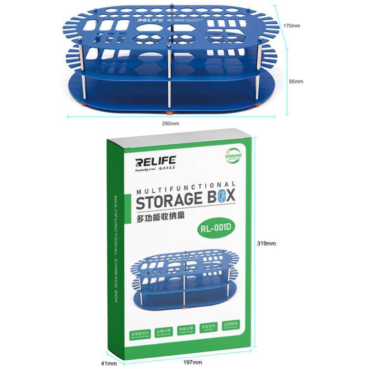 RELIFE RL-001D Multifunctional Repair Storage Box Desktop Screwdriver Display Rack Repair Tool Pen Hole Storage Rack