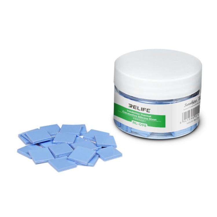 RELIFE RL-098 100pcs /Box Soft Compressible Insulating Thermal Silicone Sheet For Various Electronic Devices Components