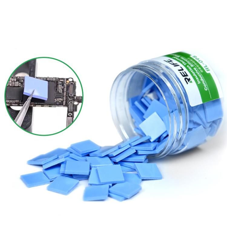 RELIFE RL-098 100pcs /Box Soft Compressible Insulating Thermal Silicone Sheet For Various Electronic Devices Components