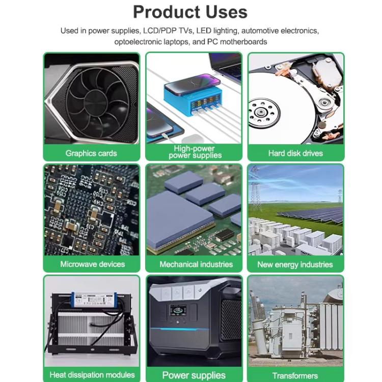 RELIFE RL-098 100pcs /Box Soft Compressible Insulating Thermal Silicone Sheet For Various Electronic Devices Components