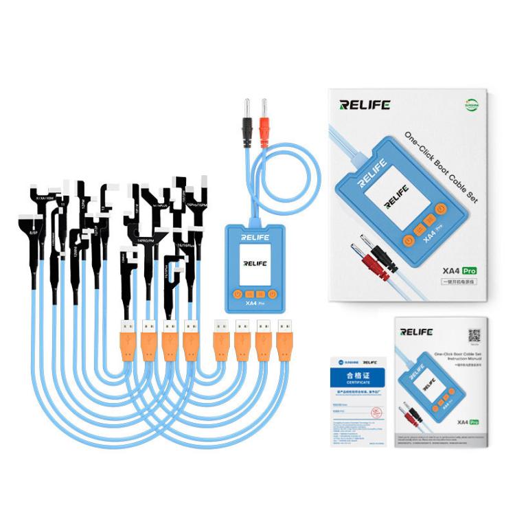 RELIFE XA4 Pro For Apple 8-16 Series One-click Power Cord Dual-port Design Supports Firmware Upgrade / Update