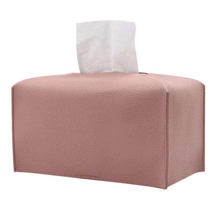 24x12.5x12.5cm Square Leather Paper Towel Box Paper Towel Bedroom Tissue Box