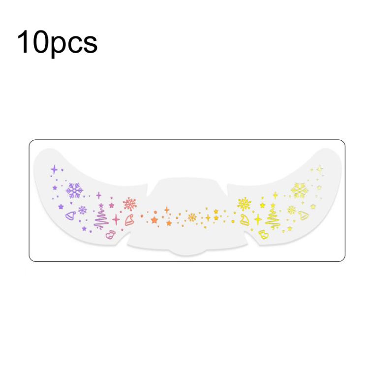 10pcs /Pack Laser Design Freckle Body Art Christmas Temporary Tattoos & Face Stickers QT-0201