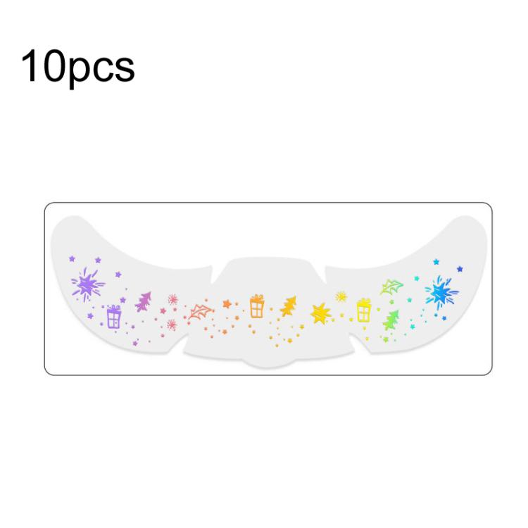 10pcs /Pack Laser Design Freckle Body Art Christmas Temporary Tattoos & Face Stickers QT-0205