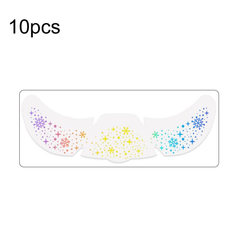 10pcs /Pack Laser Design Freckle Body Art Christmas Temporary Tattoos & Face Stickers QT-0207