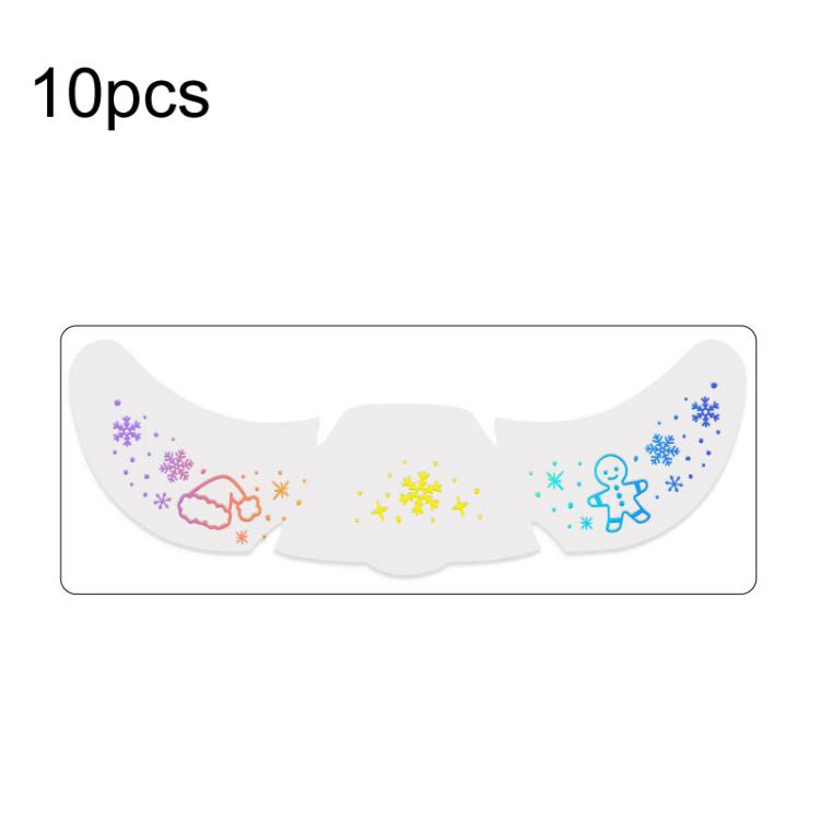 10pcs /Pack Laser Design Freckle Body Art Christmas Temporary Tattoos & Face Stickers QT-0208