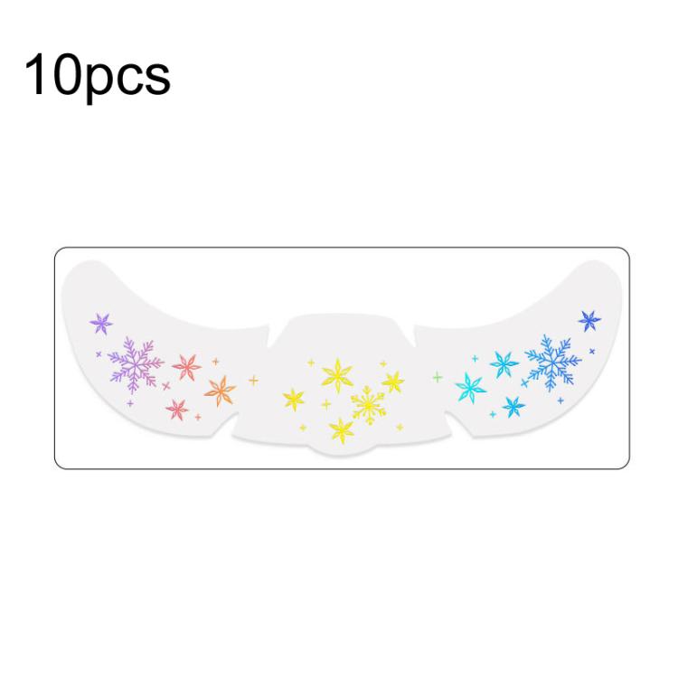 10pcs /Pack Laser Design Freckle Body Art Christmas Temporary Tattoos & Face Stickers QT-0211