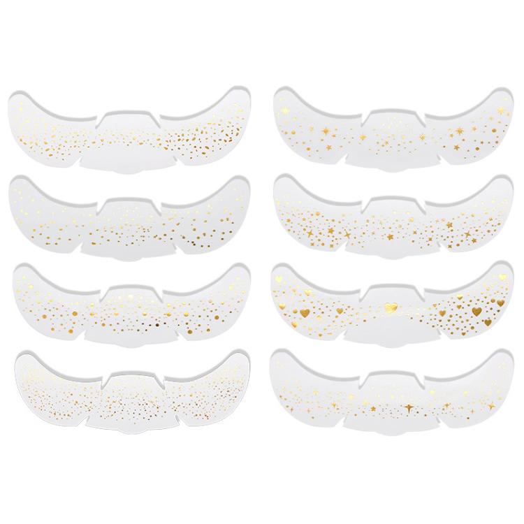 8pcs /Pack Glitter Fake Freckle Temporary Tattoos Face Stickers for Parties, Cosplay & Festive Makeup