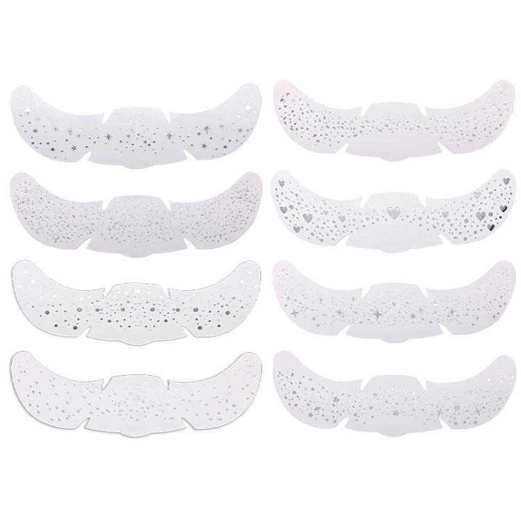 8pcs /Pack Glitter Fake Freckle Temporary Tattoos Face Stickers for Parties, Cosplay & Festive Makeup