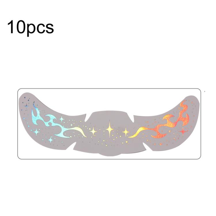 10pcs /Pack Waterproof Holographic Freckle Temporary Tattoos for Parties, Cosplay & Daily Makeup QT-0223