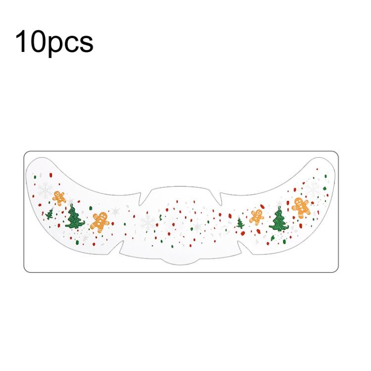 10pcs /Pack Metallic Glitter Christmas Face Stickers Freckle Temporary Tattoos for Kids Stage Makeup, Party Costume Accessories QT-0239
